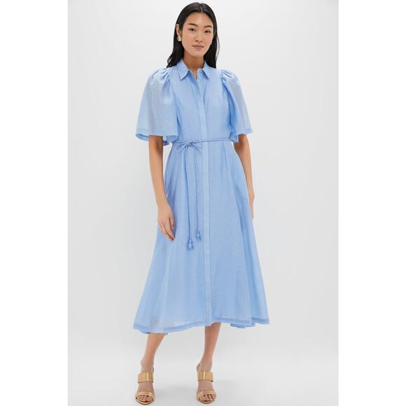Tuckernuck Dresses & Skirts - HYACINTH HOUSE Powder Blue Cindy Midi Dress Size M NWT Retail $198 Tuckernuck